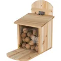 Następne zdjęcie produktu Stanowisko do karmienia wiewiórek 20 x 30 x 30 cm, drewno sosnowe naturalne