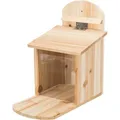 Następne zdjęcie produktu Stanowisko do karmienia wiewiórek 20 x 30 x 30 cm, drewno sosnowe naturalne