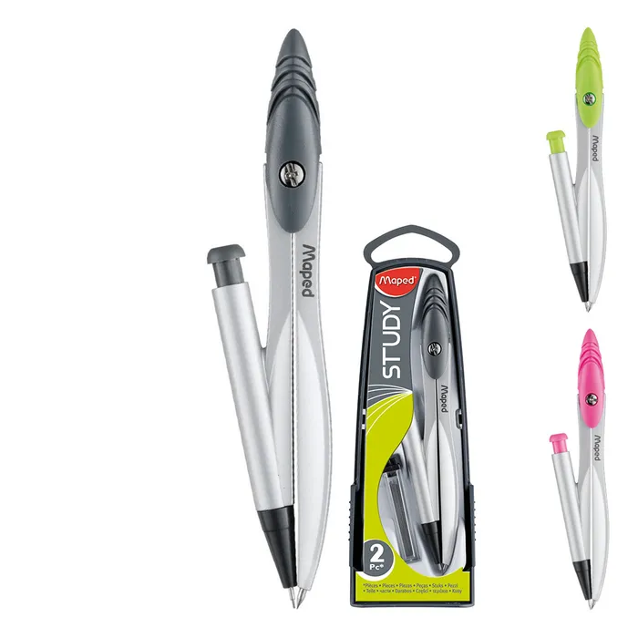 Główne zdjęcie produktu Kružítko Maped Study Set - s tužkou 0,5 mm, mix barev