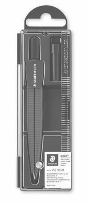 Główne zdjęcie produktu Kružítko "Noris", metalická modrá, s tuhou, STAEDTLER