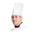 Czapka kucharska papierowa, biała 23 cm [10 szt.]