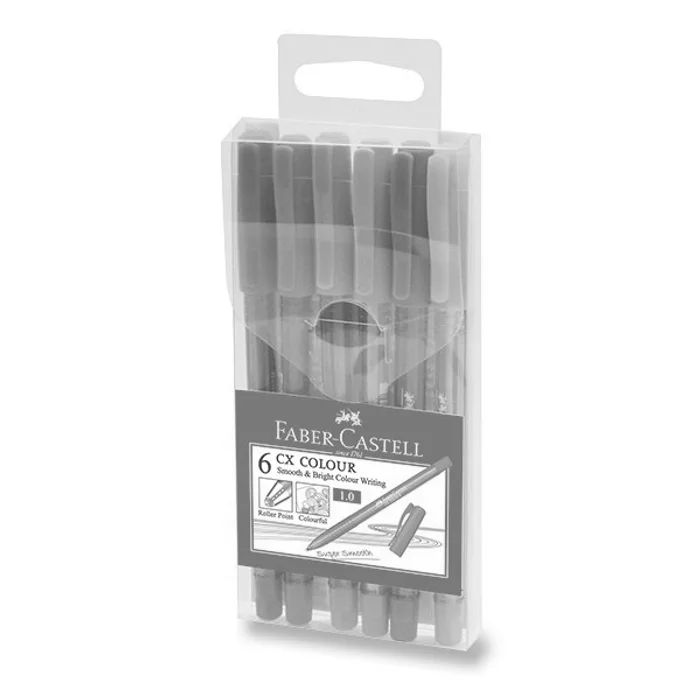 Główne zdjęcie produktu Kuličková tužka Faber-Castell 2470 CX Colour 6 barev