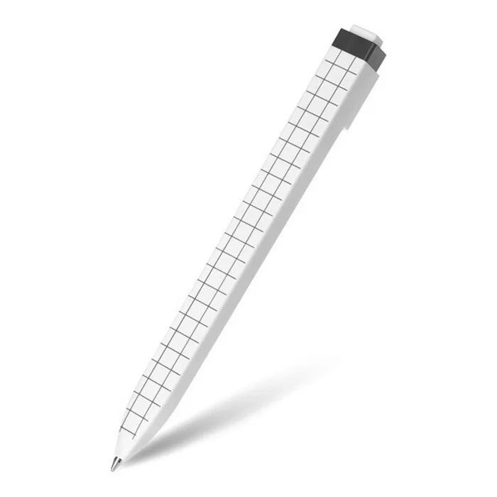 Główne zdjęcie produktu Kuličková tužka Moleskine Go Pen čtverečkovaná, bílá, 1 mm