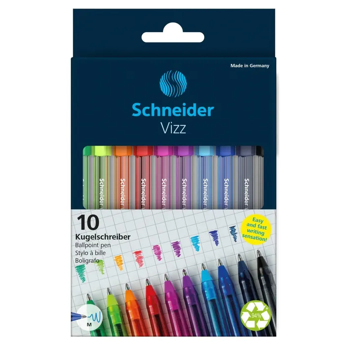 Główne zdjęcie produktu Kuličková tužka Schneider Vizz sada 10 ks