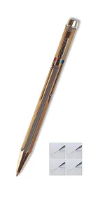 4-kolorowy metalowy długopis CONCORDE Classic, złoty korpus