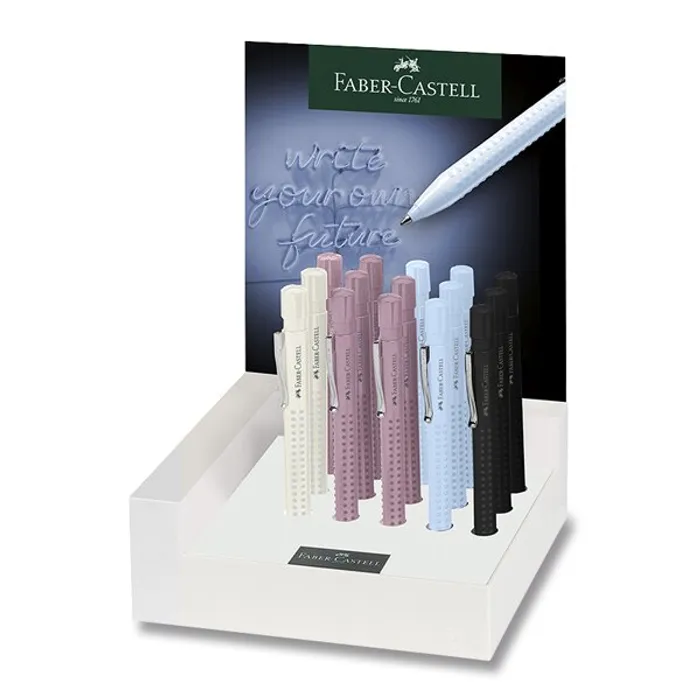 Główne zdjęcie produktu Kuličkové pero Faber-Castell Grip 2010 Harmony stojánek, 15 ks, hrot XB