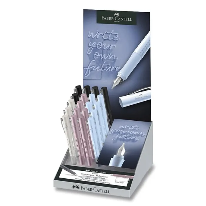 Główne zdjęcie produktu Kuličkové pero Faber-Castell Grip 2010 Harmony stojánek, 20 ks, hrot M