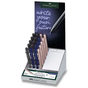 Piórnik kulkowy Faber-Castell Grip 2011 XB, stojak 20 szt., mix kolorów