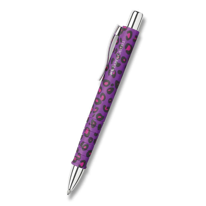 Główne zdjęcie produktu Kuličkové pero Faber-Castell Poly Ball XB Leopard Editon - fialová