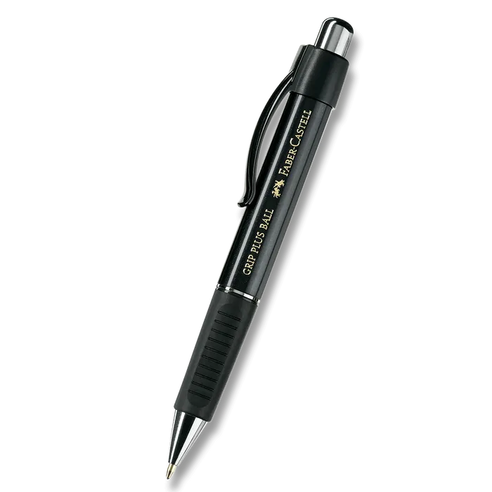 Główne zdjęcie produktu Kuličkové pero Grip Plus Ball 1407 0.4mm, černá met. Faber Castell (140733)