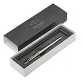 Następne zdjęcie produktu Długopis Jotter, niebieski, korpus ze stali nierdzewnej, złoty klips, PARKER