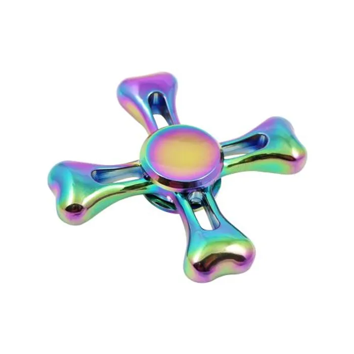 Główne zdjęcie produktu Rainbow Fidget Spinner - 6,5 cm, duhový kov
