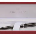 Następne zdjęcie produktu Kuličkové pero "Quadrillé", modrá, rotační, černé tělo, chromovaný klip, ENZO VARINI