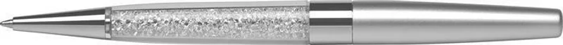 Główne zdjęcie produktu Kuličkové pero s bílými krystaly v dolní části "MADE WITH SWAROVSKI ELEMENTS", stříbrná