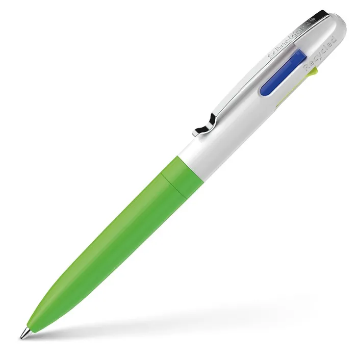 Główne zdjęcie produktu Kuličkové pero Schneider Take 4 Neon - neonově zelená/bílá
