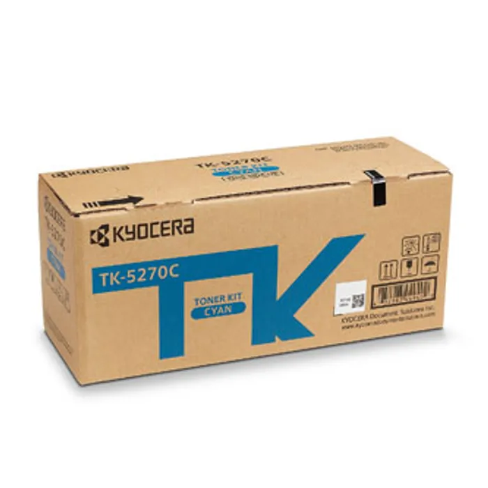 Główne zdjęcie produktu Kyocera originální toner TK-5270C, cyan, 6000str., 1T02TVCNL0, Kyocera ECOSYS M6230cidn,
