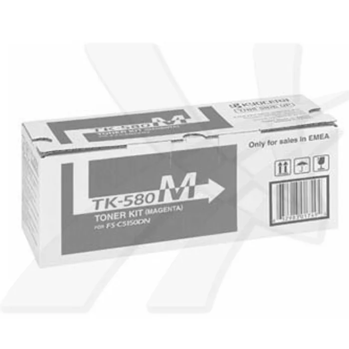 Główne zdjęcie produktu Kyocera originální toner TK580M, magenta, 2800str., 1T02KTBNL0, Kyocera FS- C5150DN, O