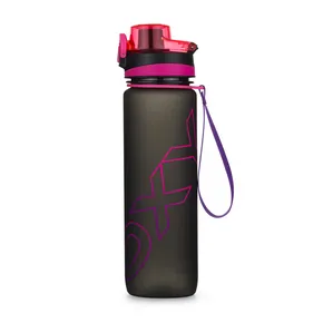 Butelka OXY LiFE 1000 ml czarno-różowa