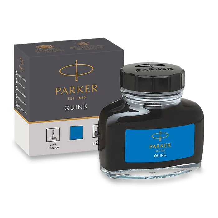 Główne zdjęcie produktu Lahvičkový inkoust Parker, omyvatelný modrý