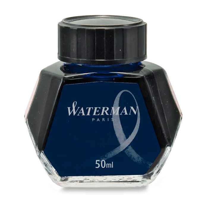 Główne zdjęcie produktu Lahvičkový inkoust Waterman modročerný