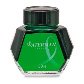 Atrament do butelek Waterman zielony