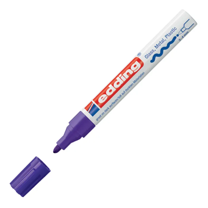 Główne zdjęcie produktu Lakový popisovač "750", fialová, 2-4mm, EDDING