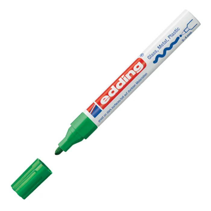 Główne zdjęcie produktu Lakový popisovač "750", zelená, 2-4mm, EDDING