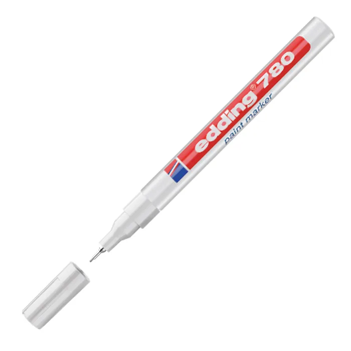 Główne zdjęcie produktu Lakový popisovač "780", bílá, 0,8mm, EDDING