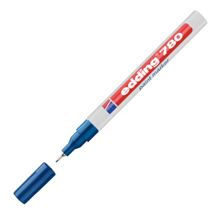 Główne zdjęcie produktu Lakový popisovač "780", modrá, 0,8mm, EDDING