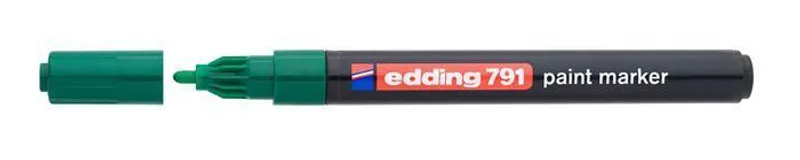 Główne zdjęcie produktu Lakový popisovač "791", zelená, 1-2mm, EDDING