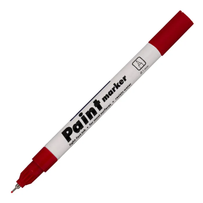 Główne zdjęcie produktu Lakový popisovač 9211 - 7 mm červený