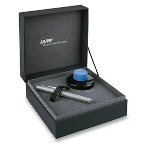 Lamy Studio Brushed Steel pióro wieczne, zestaw upominkowy z atramentem