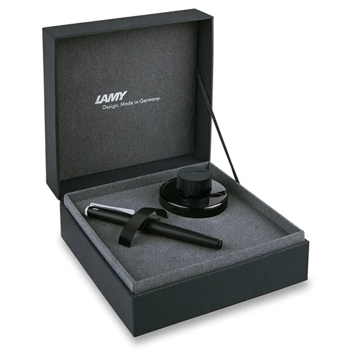Główne zdjęcie produktu Lamy Studio Matt Black plnicí pero, dárková kazeta s inkoustem