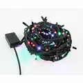 Następne zdjęcie produktu Oświetlenie LED, łańcuch, 10m, 220-240 V (50-60 Hz), 6W, wielokolorowe, zielony kabel, 30000h, 100