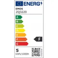 LED žárovka EMOS Lighting E14, 230V, 5W, 470lm, 2700k, teplá bílá, 30000h, Classic Candle