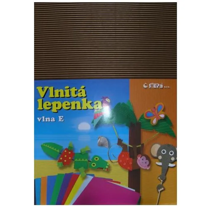 Główne zdjęcie produktu Lepenka E-Welle 260g 34,5 x 24,5cm rovná-hnědá 10 listů