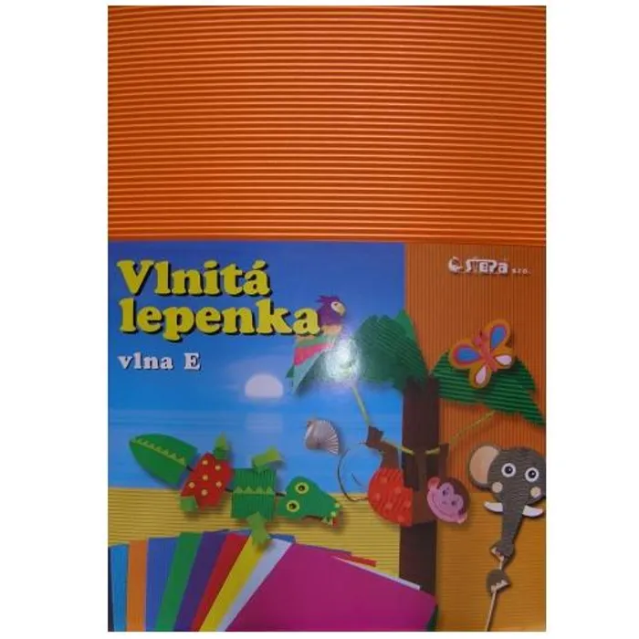 Główne zdjęcie produktu Lepenka E-Welle 260g 34,5 x 24,5cm rovná-oranžová 10 listů