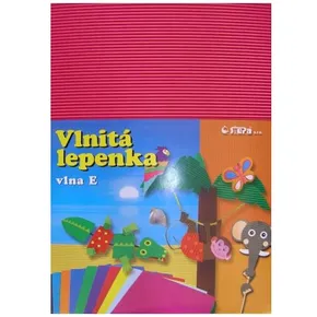 Karton E-Welle 260g 34,5 x 24,5cm płasko-różowy 10 ark.