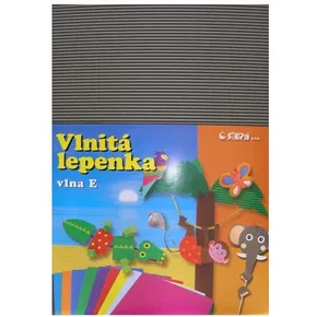E-Welle karton 260g 34,5 x 24,5cm prosty-szary 10 ark.
