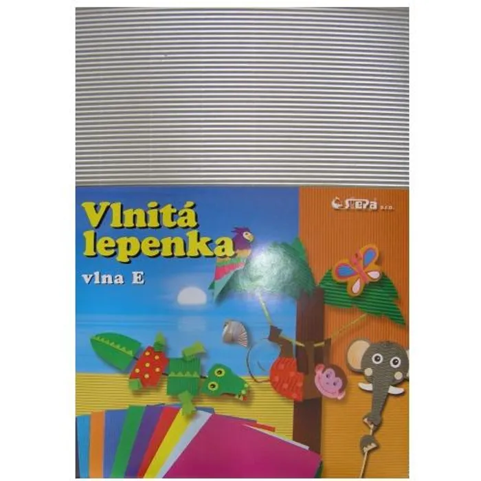 Główne zdjęcie produktu Lepenka E-Welle 260g 34,5 x 24,5cm rovná-stříbrná 10 listů
