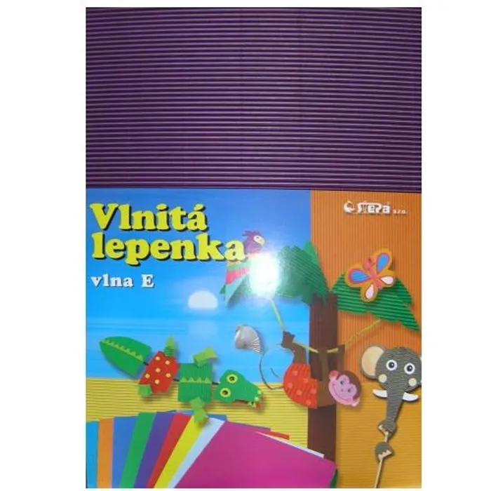 Główne zdjęcie produktu Lepenka E-Welle 260g 34,5 x 24,5cm rovná-violet 10 listů
