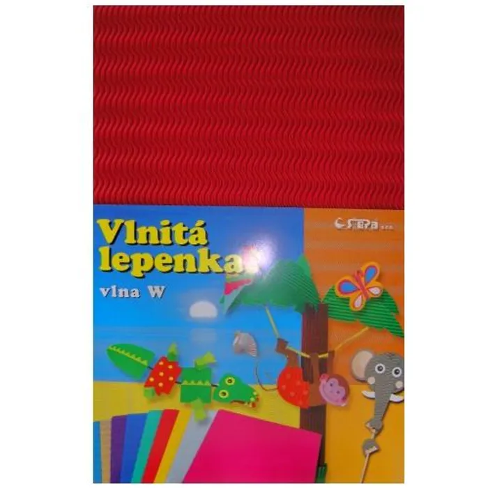 Główne zdjęcie produktu Lepenka W-Welle 260g 34,5 x 24,5cm zvlněná-červená 10 listů