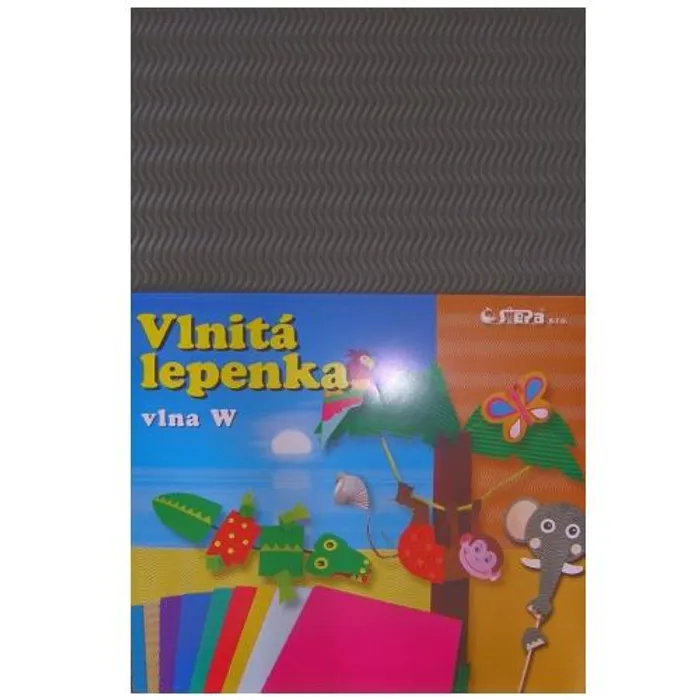 Główne zdjęcie produktu Lepenka W-Welle 260g 37 x 24,5cm zvlněná-šedá 10 listů