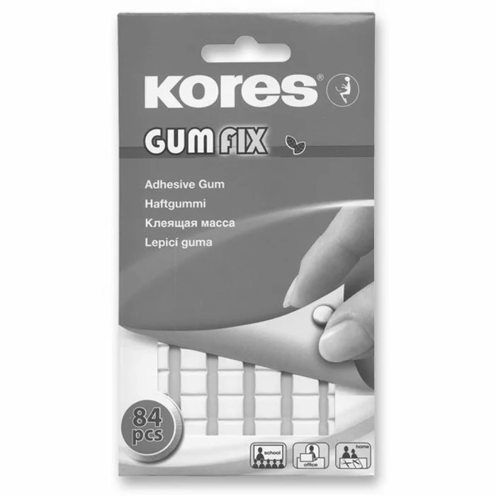 Główne zdjęcie produktu Lepicí guma Kores Gumfix 50 g, 84 kusů
