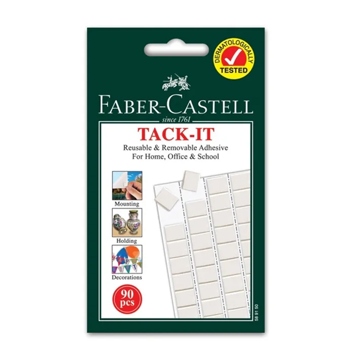 Główne zdjęcie produktu Lepící hmota TACK-IT bílá, 50g / 90ks Faber Castell 589150