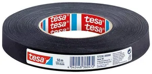 Taśma klejąca „Extra Power 57230”, czarna, wzmocniona tkaniną, 19 mm x 50 m, TESA
