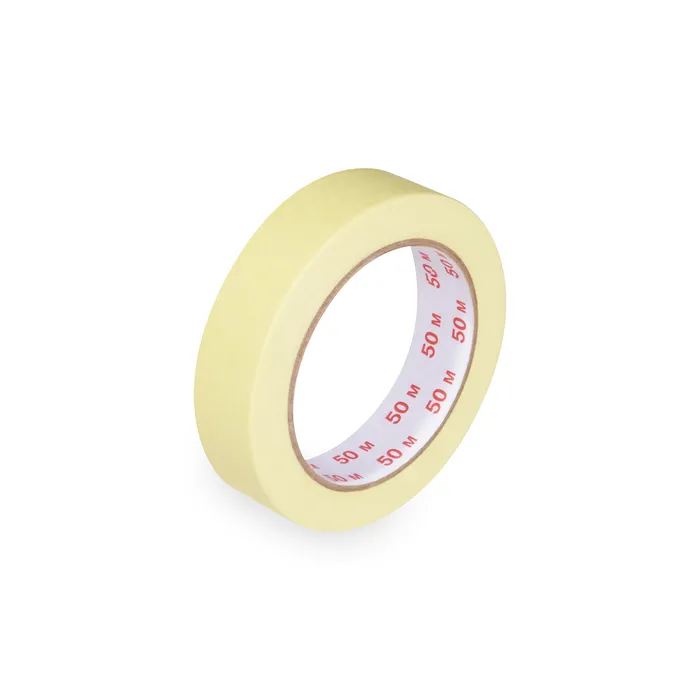 Główne zdjęcie produktu Lepící páska krepová, žlutá 50 m x 25 mm [1 ks]