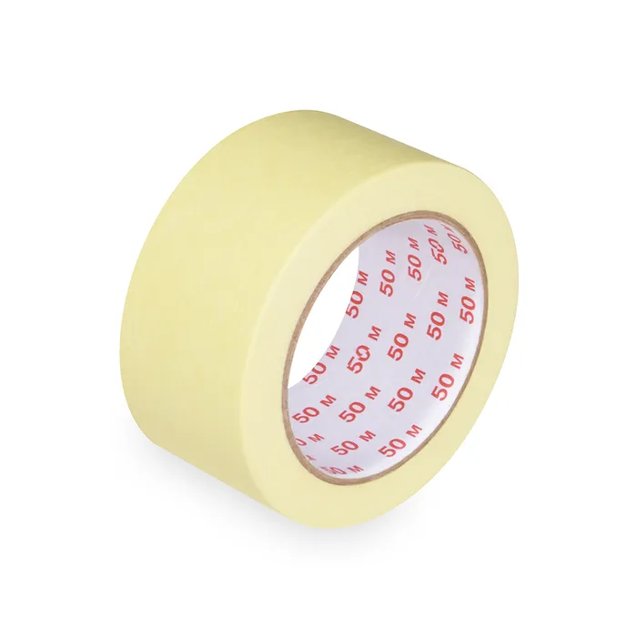 Główne zdjęcie produktu Lepící páska krepová, žlutá 50 m x 50 mm [1 ks]