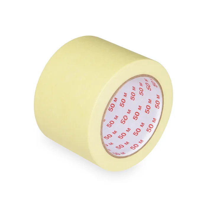 Główne zdjęcie produktu Lepící páska krepová, žlutá 50 m x 75 mm [1 ks]