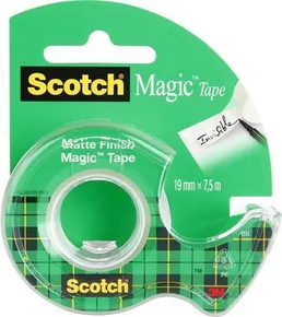 Taśma klejąca, z odwijakiem, 19mm x 7,5m, 3M/SCOTCH Magic Tape